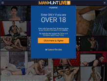 Tablet Screenshot of manhuntlive.com